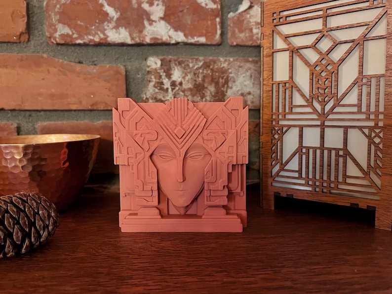 Prairie Style Desktop Sculpture | Prairie Muse | Frank Lloyd Wright Inspired image 2