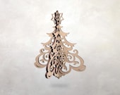 Arts & Crafts Wooden Ornament – Pine Tree with Star | Year-Round Decor | Chanukah | Christmas | Yule