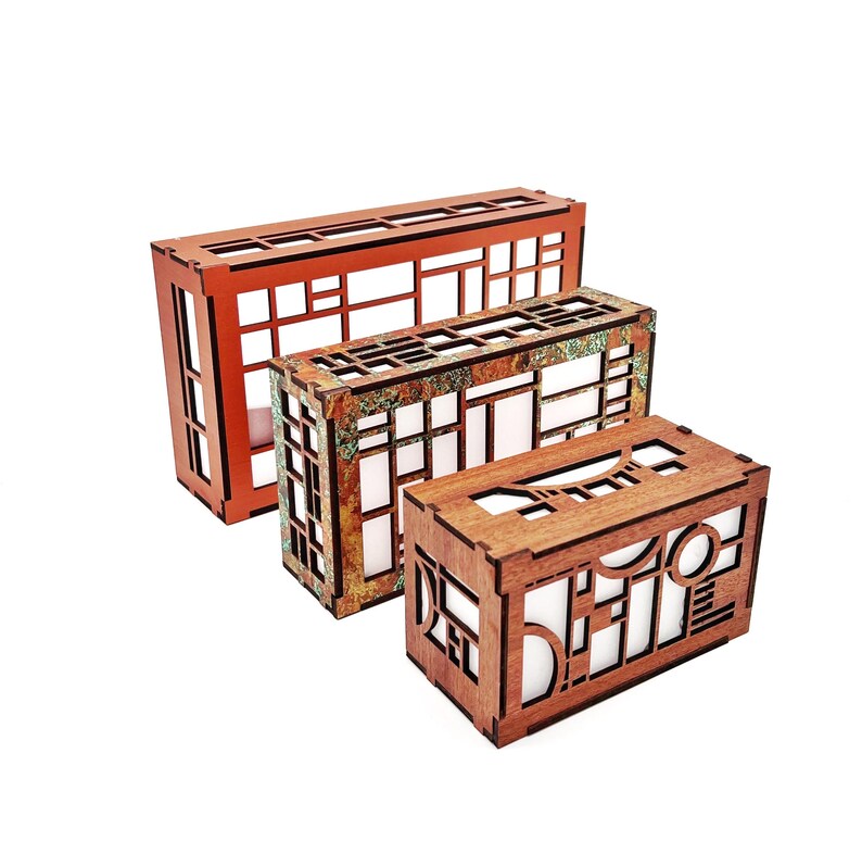 Arts & Crafts Climate Control Cover | Coonley Playhouse | Frank Lloyd Wright | Architectural Design | Entryway | 5" x 3.5" x 3" Bild 6
