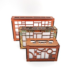 Arts & Crafts Climate Control Cover | Coonley Playhouse | Frank Lloyd Wright | Architectural Design | Entryway | 5" x 3.5" x 3" Bild 7