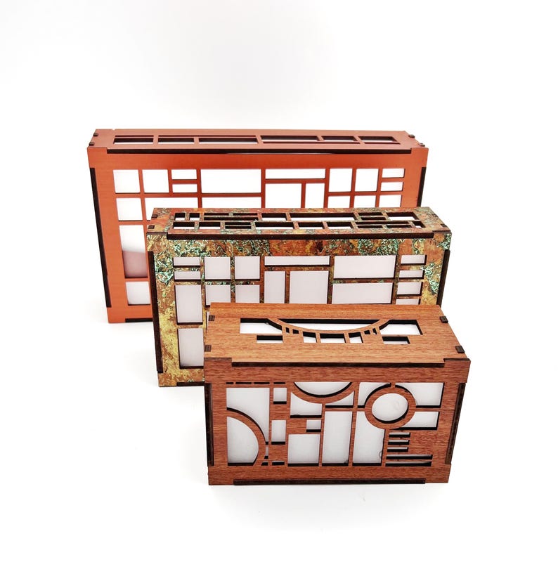 Arts & Crafts Climate Control Cover | Coonley Playhouse | Frank Lloyd Wright | Architectural Design | Entryway | 5" x 3.5" x 3" Bild 7