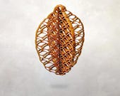 Mission Style Pinecone Ornament: 3D Wood Art & Crafts Decor
