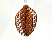 Mission Style Pinecone Ornament: 3D Wood Art & Crafts Decor