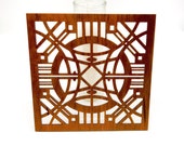 Frank Lloyd Wright Inspired Wood Wall Decor: Arts & Crafts Style (12x12)
