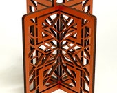 Frank Lloyd Wright Imperial Hotel Inspired Wood Ornament