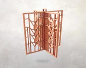 Frank Lloyd Wright KC DeRhodes House Ornament: Arts & Crafts Style 3D Decor