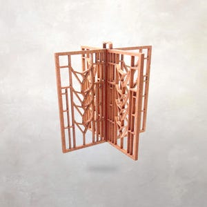 Frank Lloyd Wright KC DeRhodes House Ornament: Arts & Crafts Style 3D Decor 画像 1