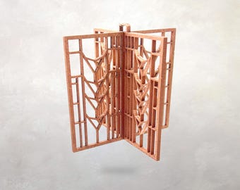 Frank Lloyd Wright KC DeRhodes House Ornament: Arts & Crafts Style 3D Decor