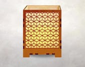 Romanesque Architectural Votive Candle Lamp | Roman Tumbling Dice | Morocco | Rhombille | Dice Lattice | Votive Holder | Tea Light