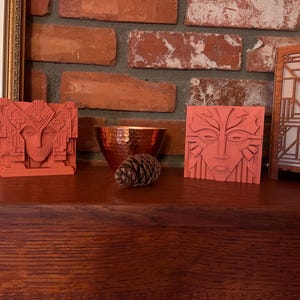 Prairie Style Desktop Sculpture | Prairie Muse | Frank Lloyd Wright Inspired image 3