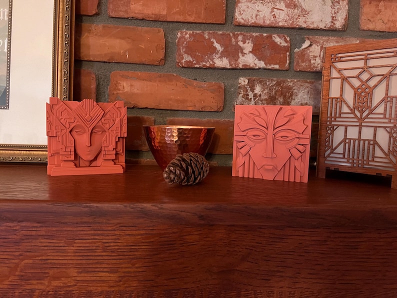 Prairie Style Desktop Sculpture | Prairie Muse | Frank Lloyd Wright Inspired image 3
