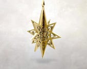 North Star 3D Ornament: Holiday Keepsake | Yule | Christmas Star |