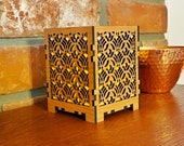 Frank Lloyd Wright Inspired Candle Lamp: Arts & Crafts Style