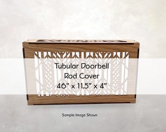 Arts & Crafts Tubular Chime Cover | CUSTOM ORDER | Architectural | Entryway Decor | Bim-Bam |  Batchelder | Sullivan | 46” x 11.5” x 4”