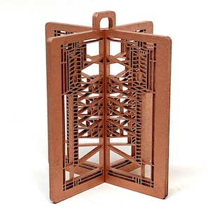 Frank Lloyd Wright Robie House #4 Ornament: Arts & Crafts Style 3D Decor image 2