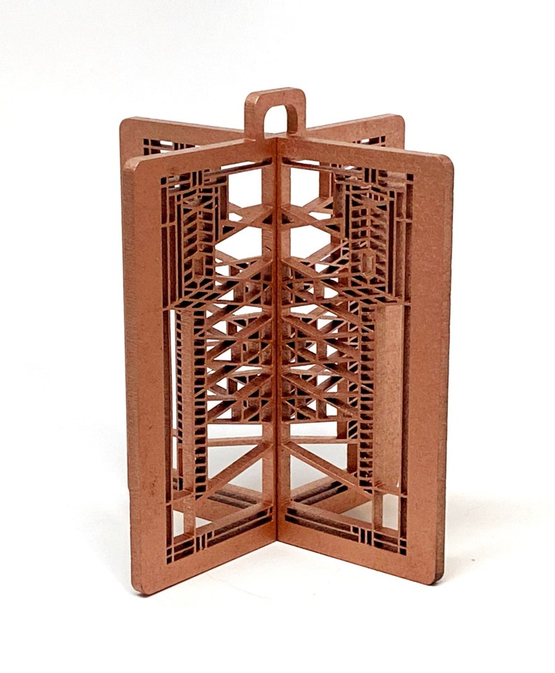 Frank Lloyd Wright Robie House #4 Ornament: Arts & Crafts Style 3D Decor image 2
