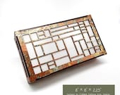 Arts & Crafts Doorbell Cover: Frank Lloyd Wright Inspired, 8x8 Copper Finish