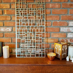 Arts & Crafts Kitchen Cabinet Door Insert | Ernest Batchelder | Mission Style | Functional Wall Decor | 14" × 27.25" × .125" afbeelding 3
