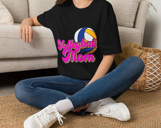 Volleyball Mom Retro Graphic Tee