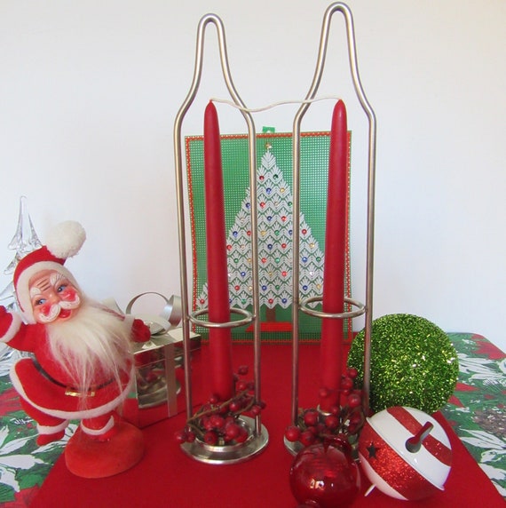 Christmas Kitsch Vintage Restoration Hardware Silver Tone Tall Etsy