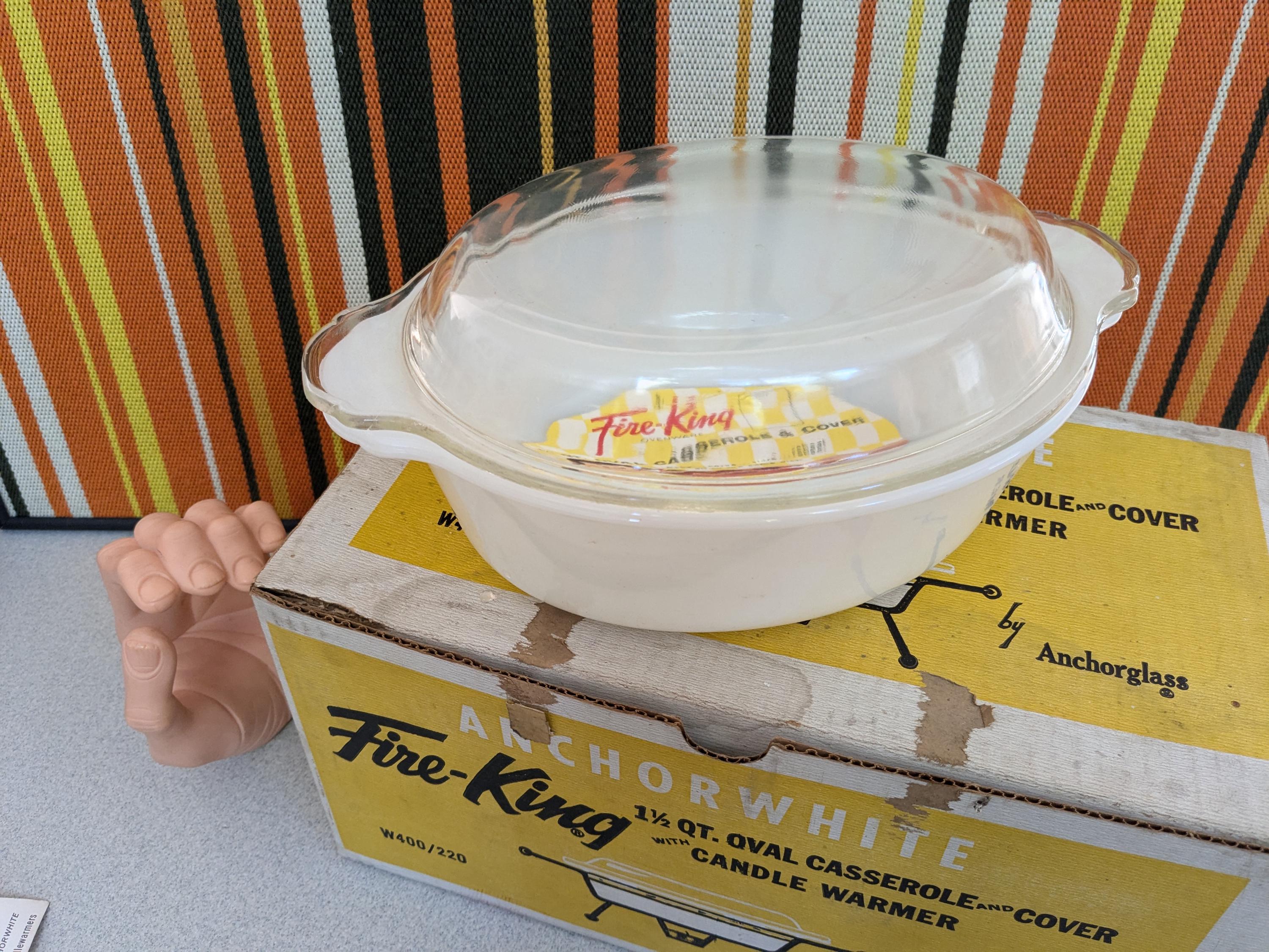 Lot Ancien De 11 Ustensiles De Cuisine : Casserole, Passoire, Etc. (Fire King R6Y12)