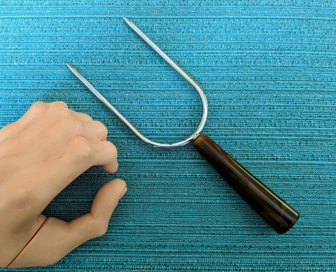 Mid Century Modern Retro Meat Carving Tool Roast Holder Bakelite Style