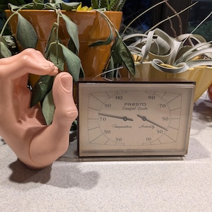 Mid Century Modern Sixties Presto Weather Station Classic Modernist USA Temperature/Humidity