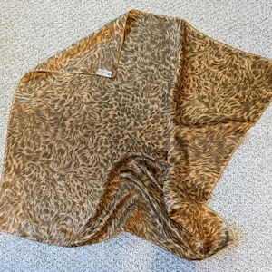 Yikes Scarf Shop Vintage Nasharr Scarf All Silk Mid Century Quality Made Excellent Hand Rolled 31 X 31 Japan