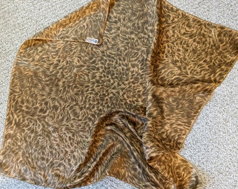 Bufanda vintage Nasharr de Yikes, de seda, de mediados de siglo, excelente calidad, enrollada a mano, 31 x 31, Japón.