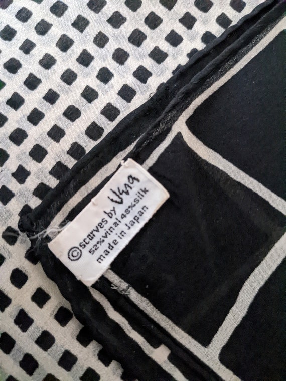 Yikes Scarf Shop Vintage Vera Scarf Silk Blend Mi… - image 4