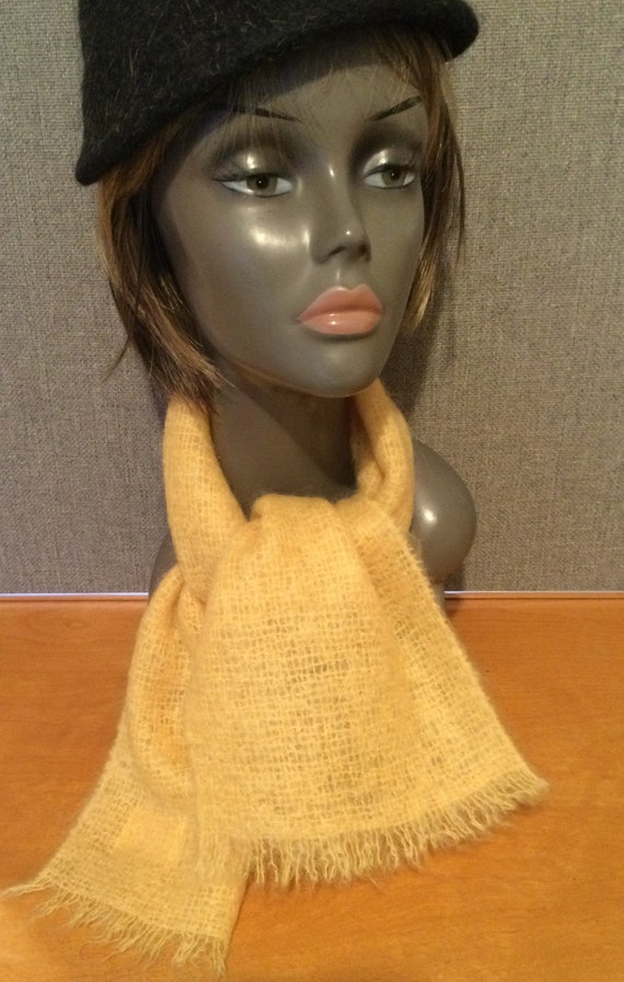 YIKES Scarf Shop Vintage All Mohair Wool Scottish… - image 1