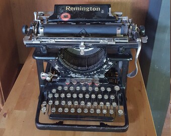 Antique Remington, vintage typewriter 1920s American Remington, office decor