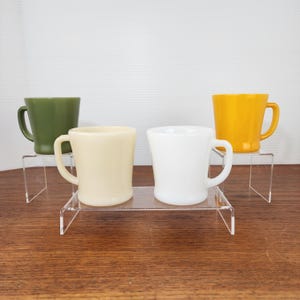 Iconic Vintage Fire-King D-Handle Mug – Anchor Hocking Mid-Century Coffee Cup, Restaurantware - Sold Individually
