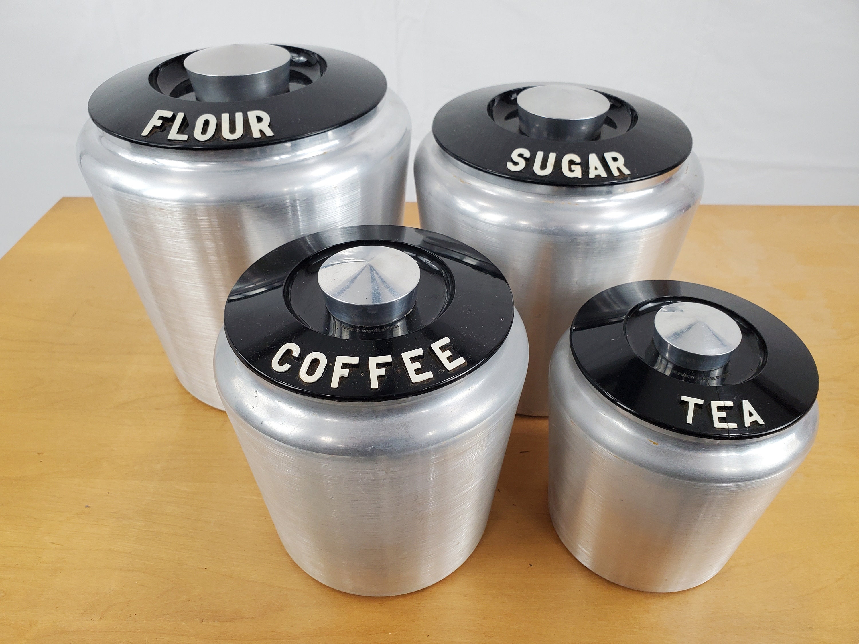 Kromex Tea Canister - Etsy