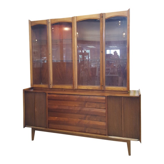 Mid Century Modern Hutch By Lane Furniture First Edition China Etsy