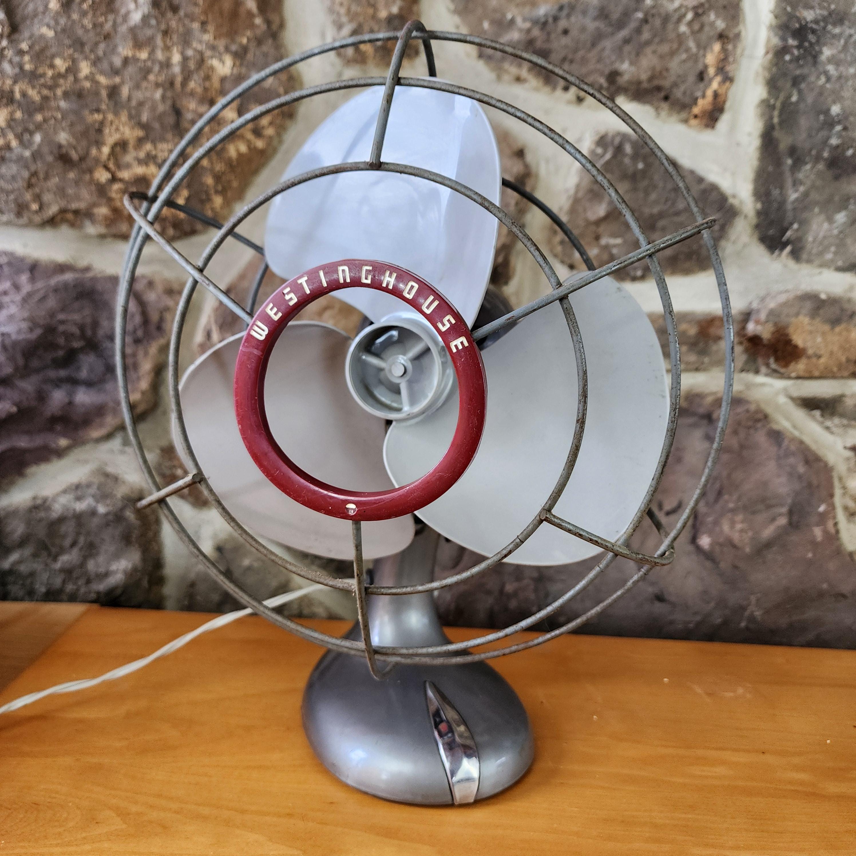 1950s Vintage Art Deco Westinghouse Fan, Y-4627, 2 Speed