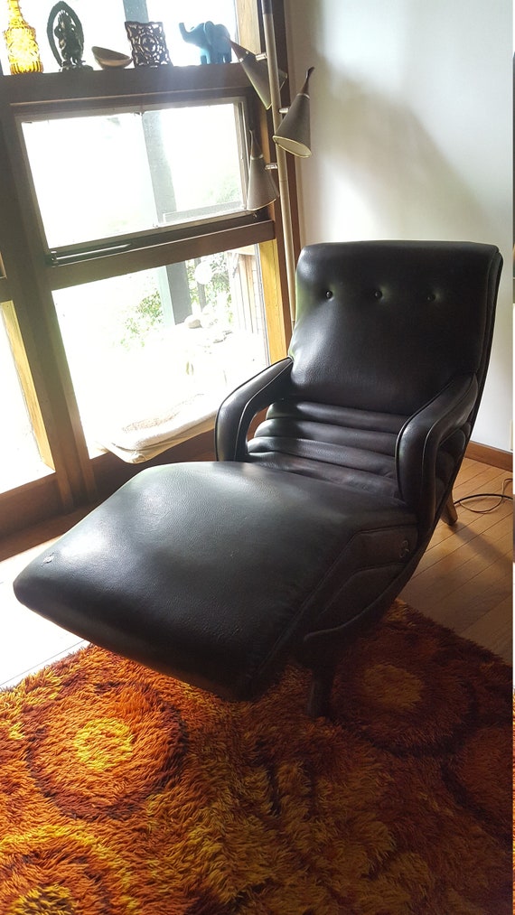 Mid Century Contour Lounge Chair Vintage Contour Chair Etsy