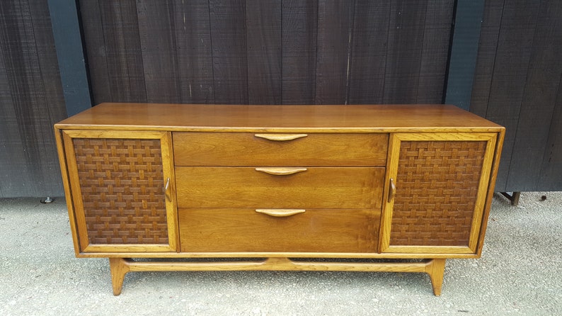 Sale Mid Century Modern Lane Perception Lowboy Dresser Etsy