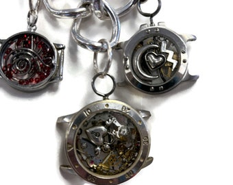 Recycled watch part necklace | Statement jewelry