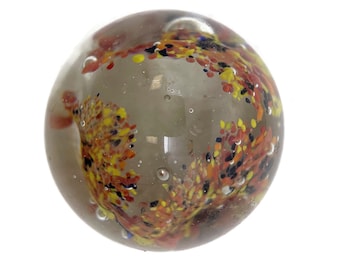 Confetti glass paperweight