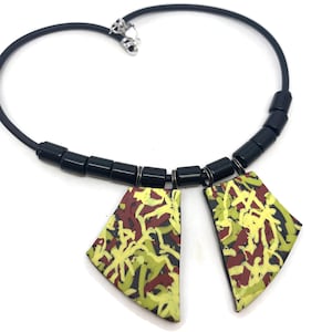 Wild and crazy pendant necklace | polymer clay jewelry