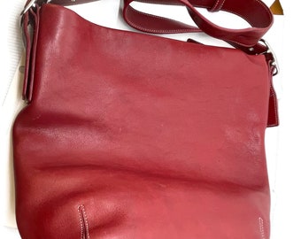 coach purse red leather