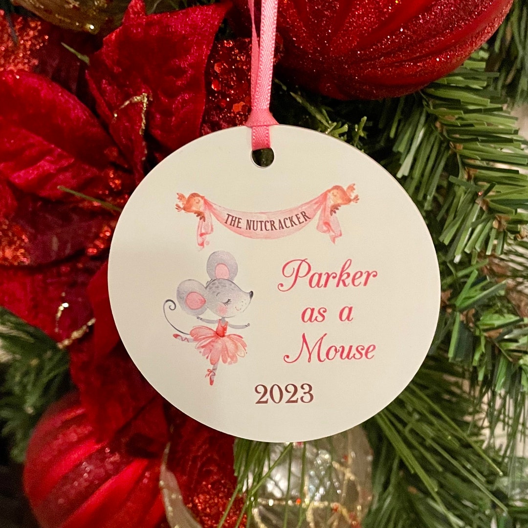 Personalized Nutcracker Mouse Ornament Cast Member Gift Personalized
