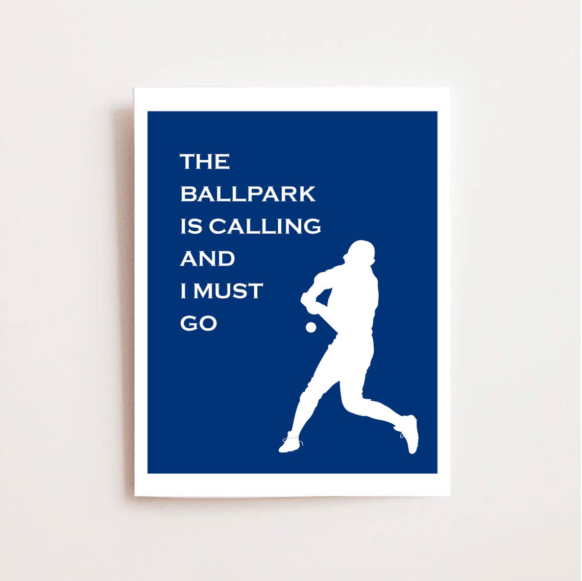 Father's Day Baseball Art Print Baseball Man Cave Decor Etsy