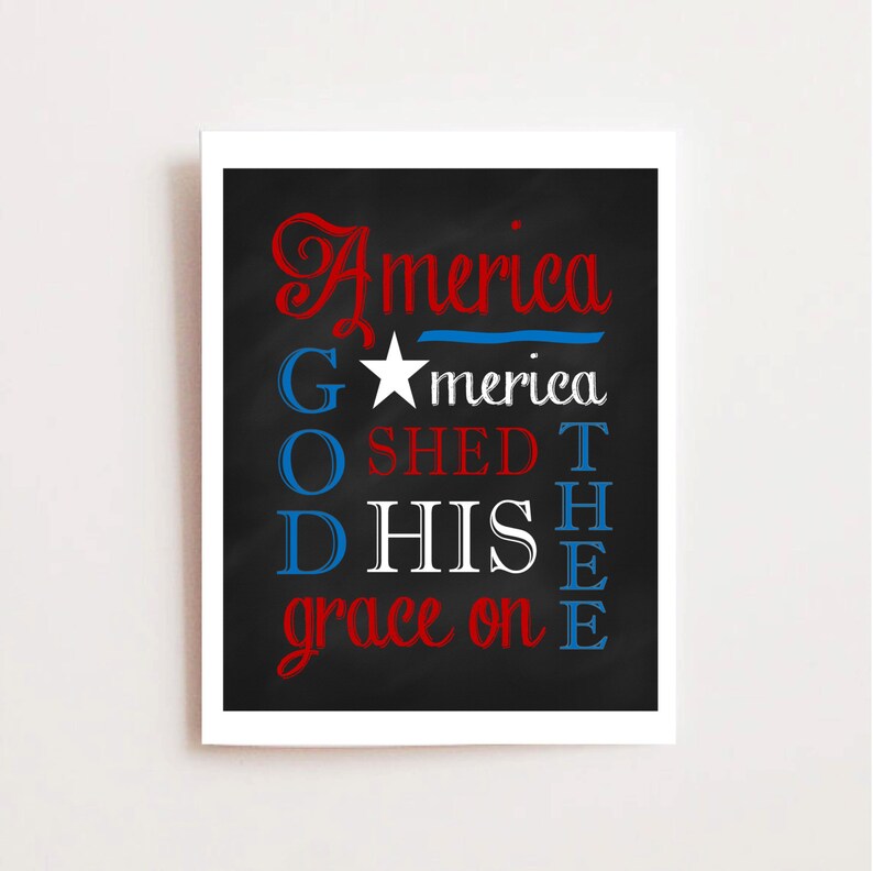 The usa the Eye-catching Printable - Fourth of July Bash Decor - Patriotic Printable - Americana - Purple White and Blue Get together Decoration - United states picture regarding America the Beautiful Lyrics Printable titled The usa the Attractive Printable - Fourth of July Bash Decor - Patriotic Printable - Americana - Purple White and Blue Social gathering Decoration - United states of america