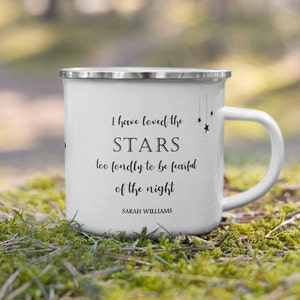 Star Quote Camper Mug, Sarah Williams Quote, Starry Night Camp Mug, Astronomy Gift, Camping Gift, Celestial Quote, Stargazing Gift