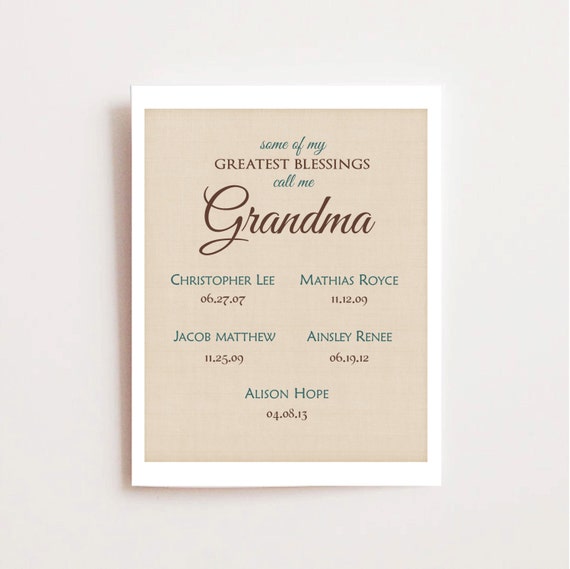 Printable Mother's Day Gift for Grandma Greatest | Etsy