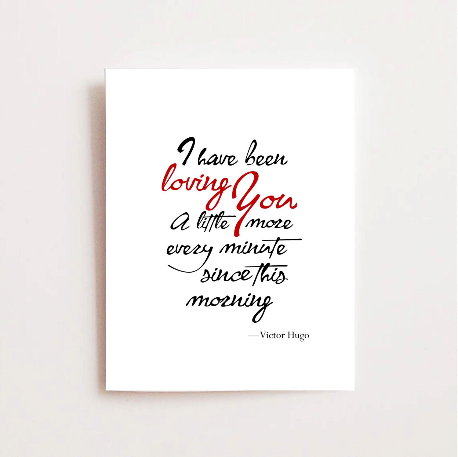 Valentine's Day Printable Les Miserables Romantic | Etsy