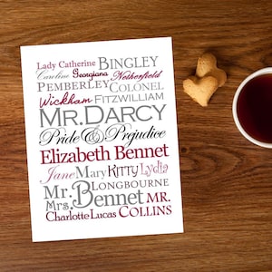 Pride and Prejudice Printable - Last Minute Gift - Mr. Darcy