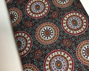 Australian Fabric - Alura Seed Dreaming in Red by M & S Textiles - Aboriginal Ethnic Tribal - 100% Quality Cotton - by the FQ or Yardage